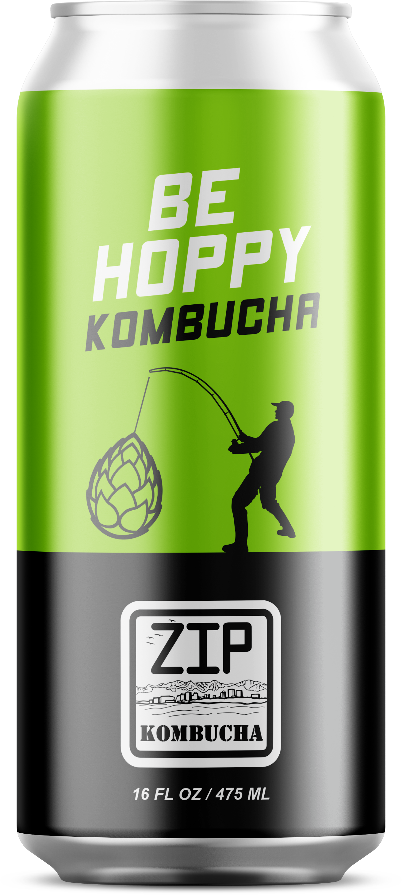 Be Hoppy seasonal hop-infused kombucha by Zip Kombucha Anchorage